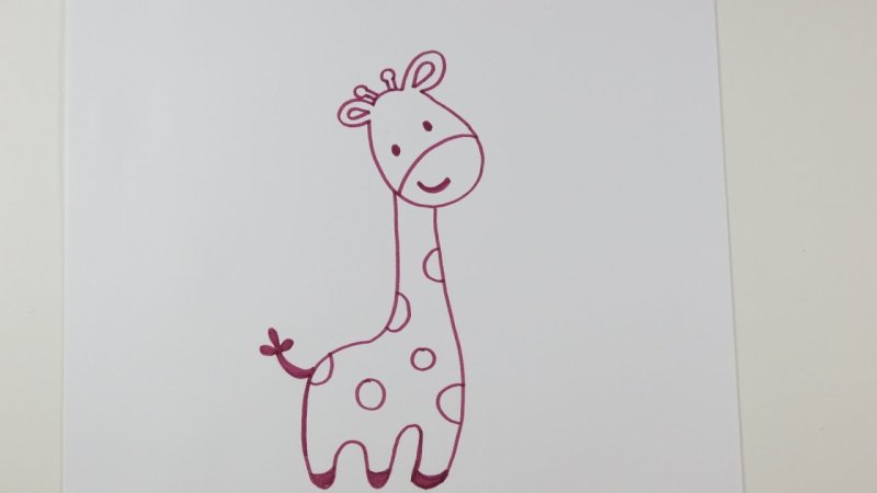 Жирафик для срисовки