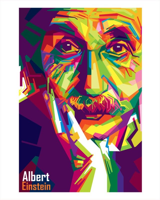 Эйнштейн портрет WPAP