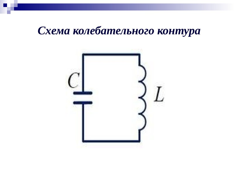 Колебательный контур катушка и конденсатор