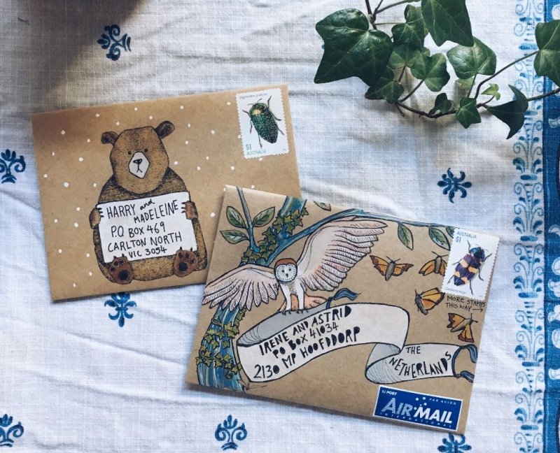 Красивое оформление конверта