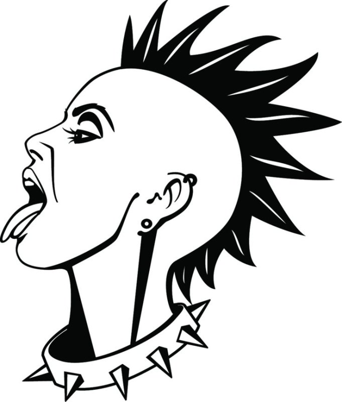 Панк трафареты