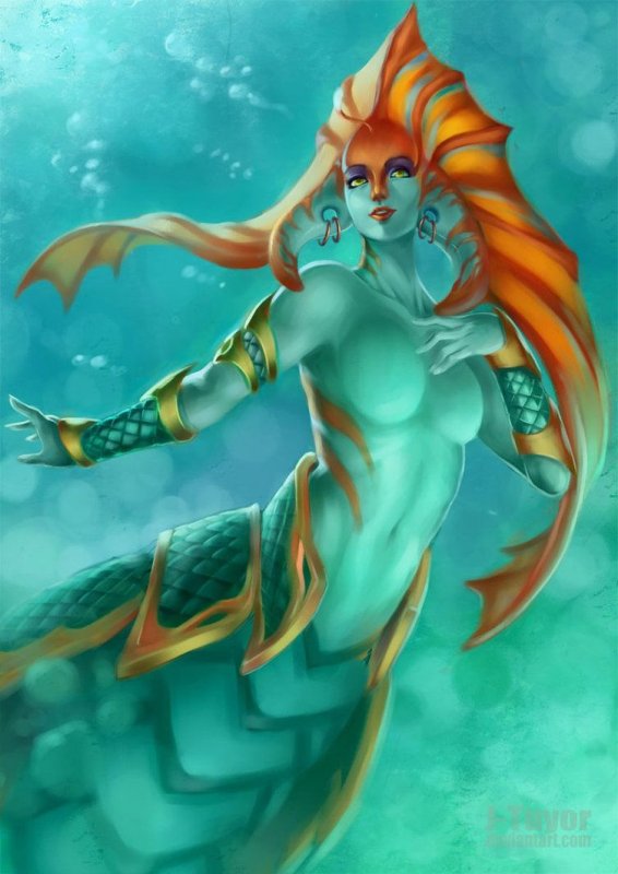 Naga Siren арт дота 2
