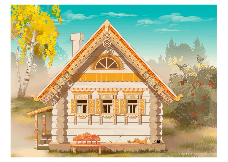 Деревенская изба