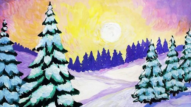 Рисунки гуашью