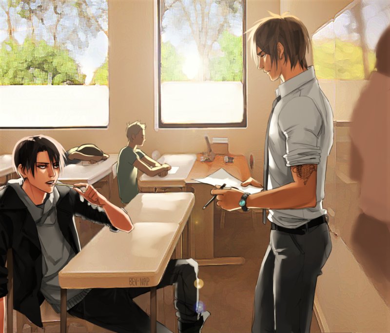 Атака титанов учитель Леви