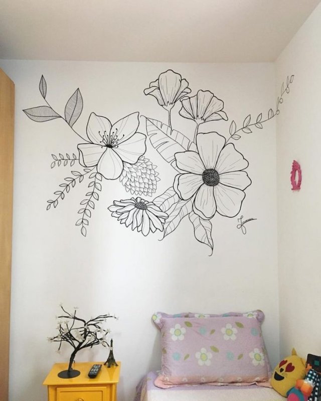 Рисование на стенах в квартире