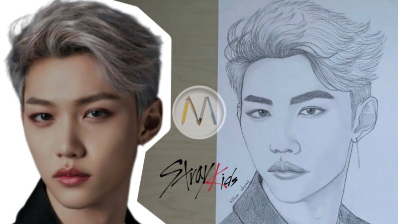 Felix Stray Kids срисовка