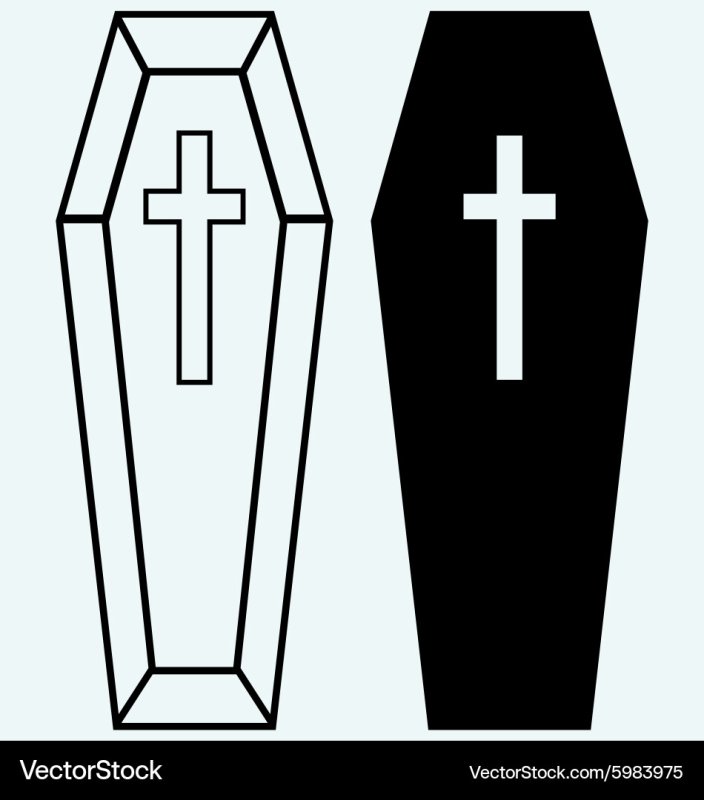 гроб рисунок