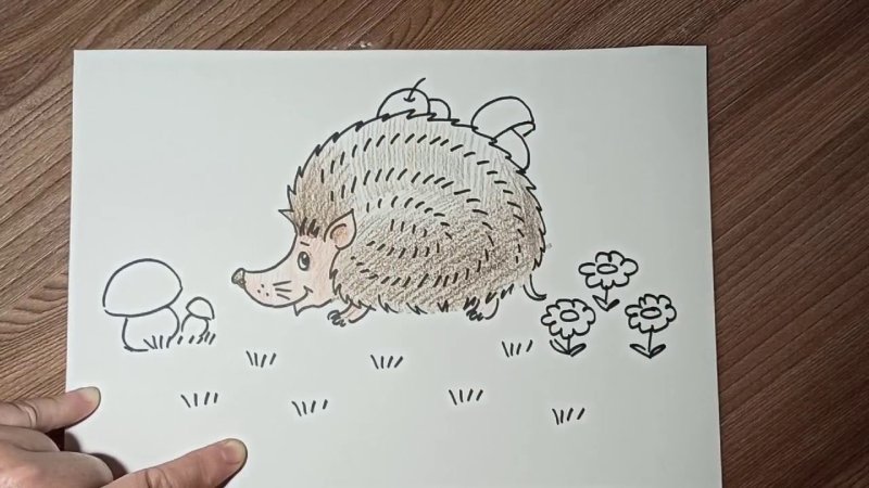 Рисование Ежик