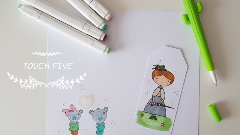 Лёгкие рисунки фломастерами Touch