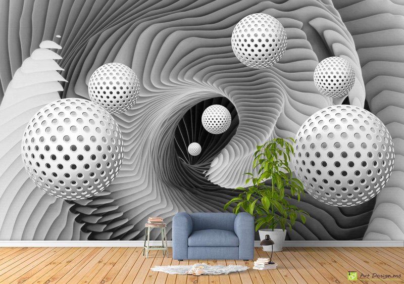 Фотообои 3d в интерьере