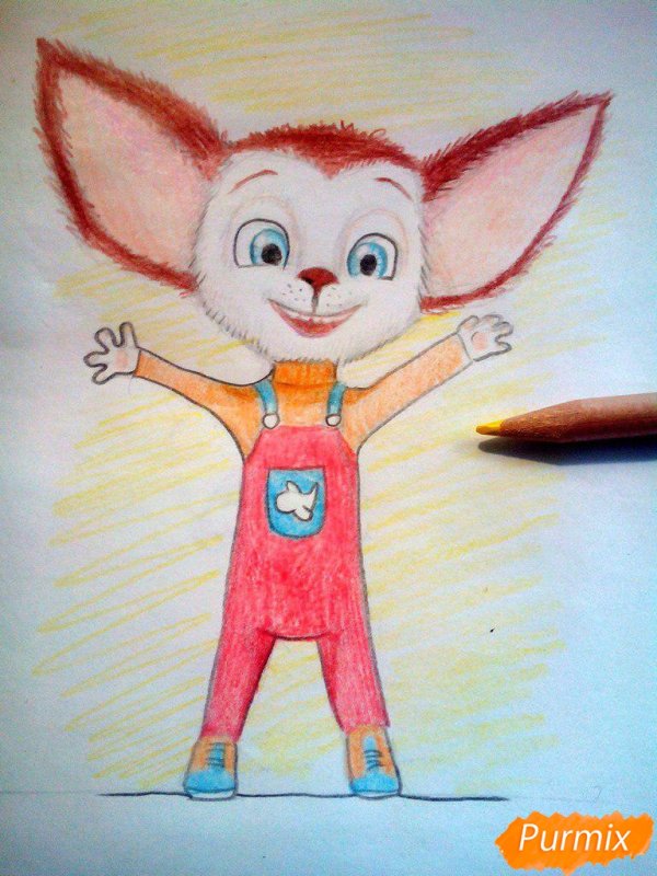 Рисунок любимого героя мультфильма