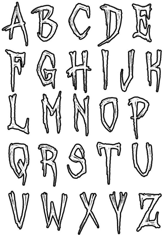 Граффити шрифты