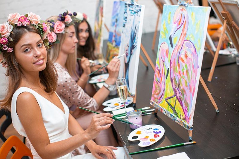 Мастер класс по рисованию девичник
