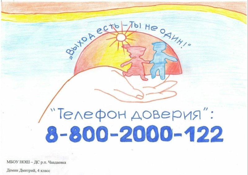 Телефон доверия детские рисунки