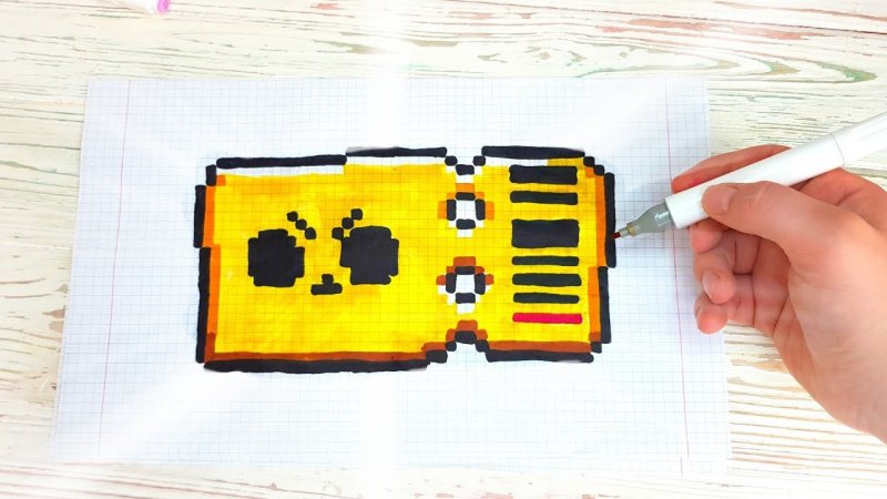 Рисунки по клеткам из бравла