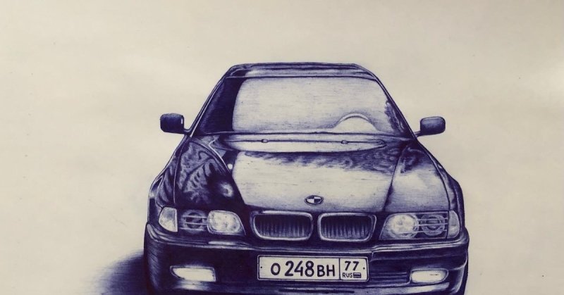 БМВ е34 рисунок
