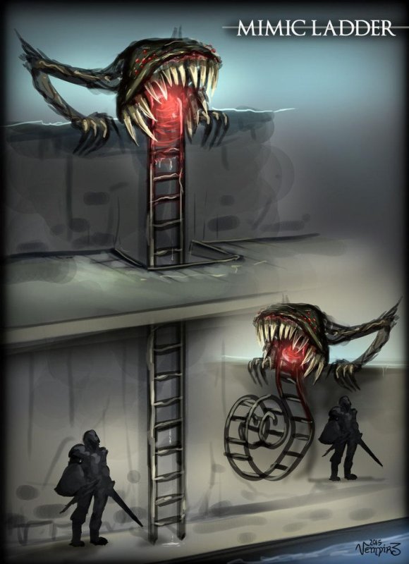 Мимик Dark Souls Art