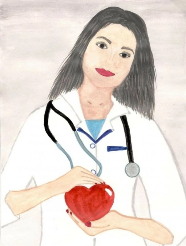 Рисунок на тему врач