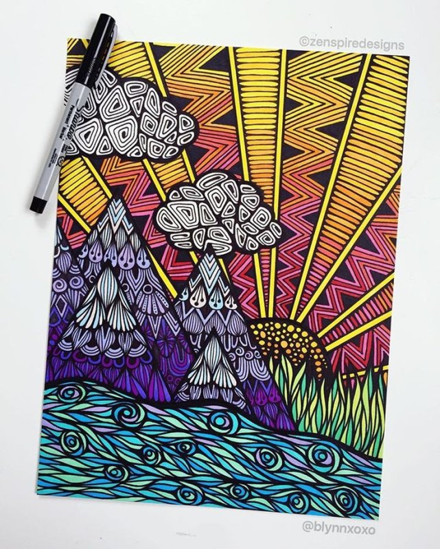 Рисунки фломастерами