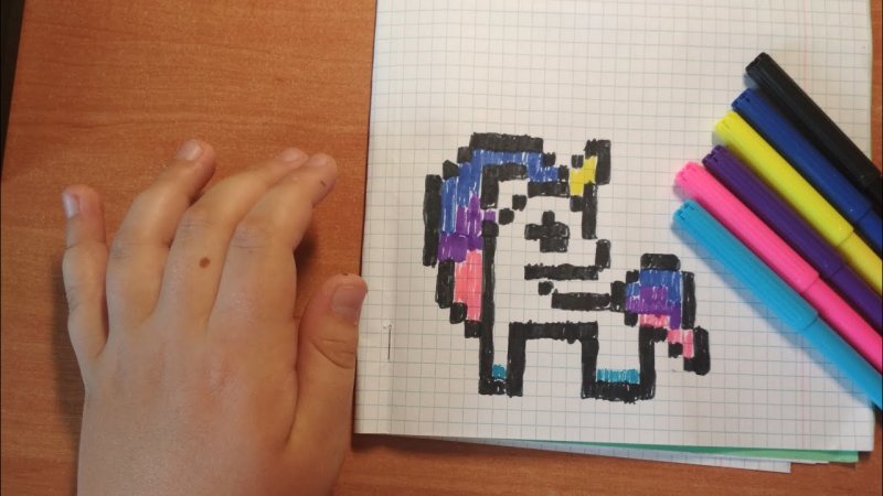 Рисунки по клеточкам ЛОЛ