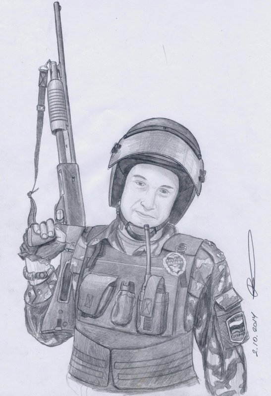 Спецназ рисунок карандашом