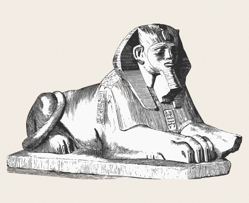 Египетский сфинкс Графика