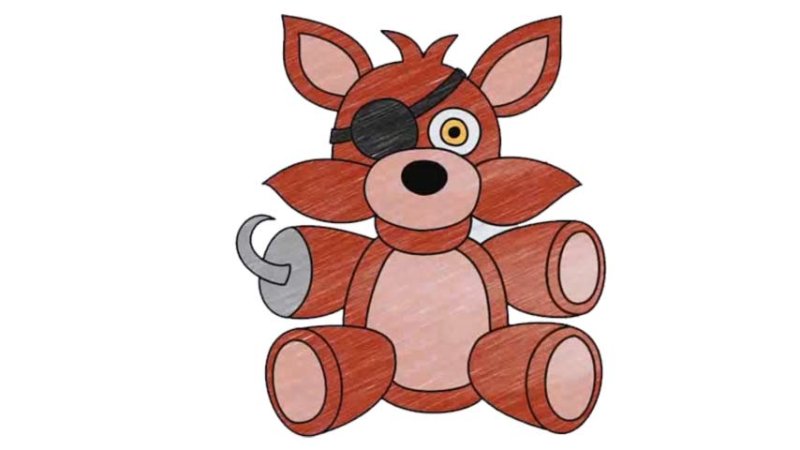 Игрушка Фокси нарисованная