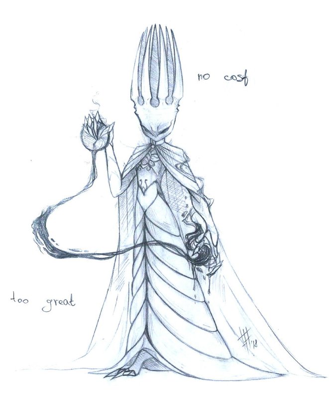 Бледный король hollow knight арт