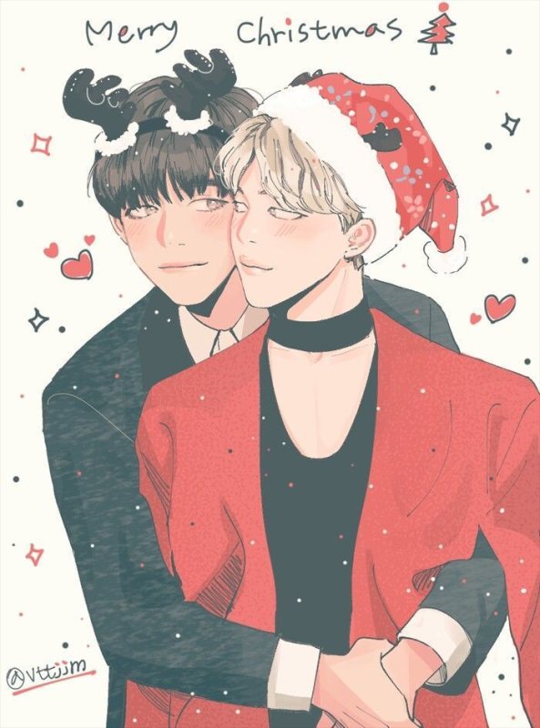 Новогодние арты BTS