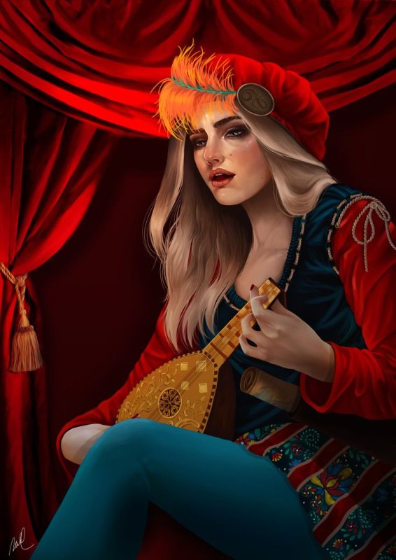 Присцилла Ведьмак 3 арт