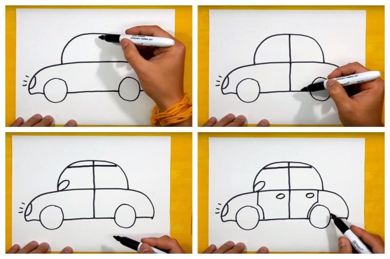 машины для рисования для малышей