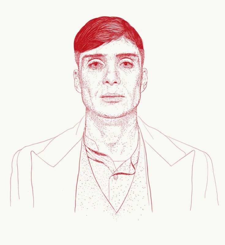 Киллиан Мерфи карандашом