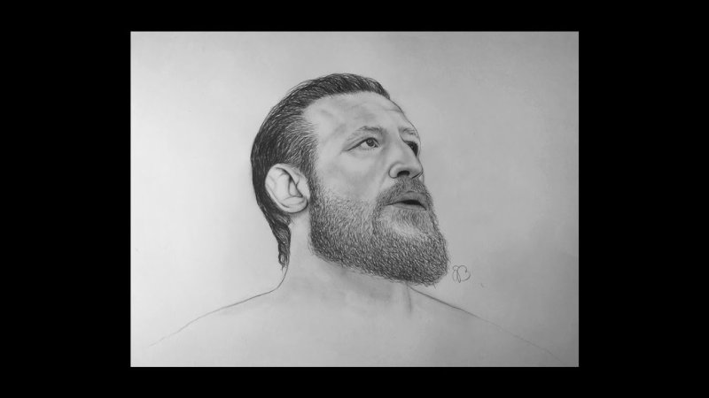 Конор МАКГРЕГОР рисунок карандашом