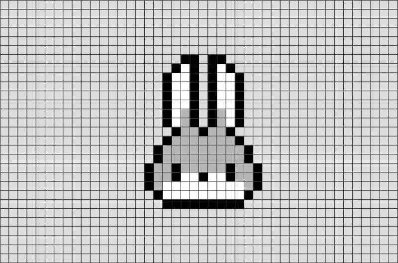 Рисунки в клеточку