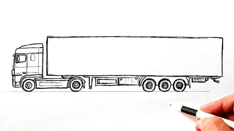 Грузовик рисунок