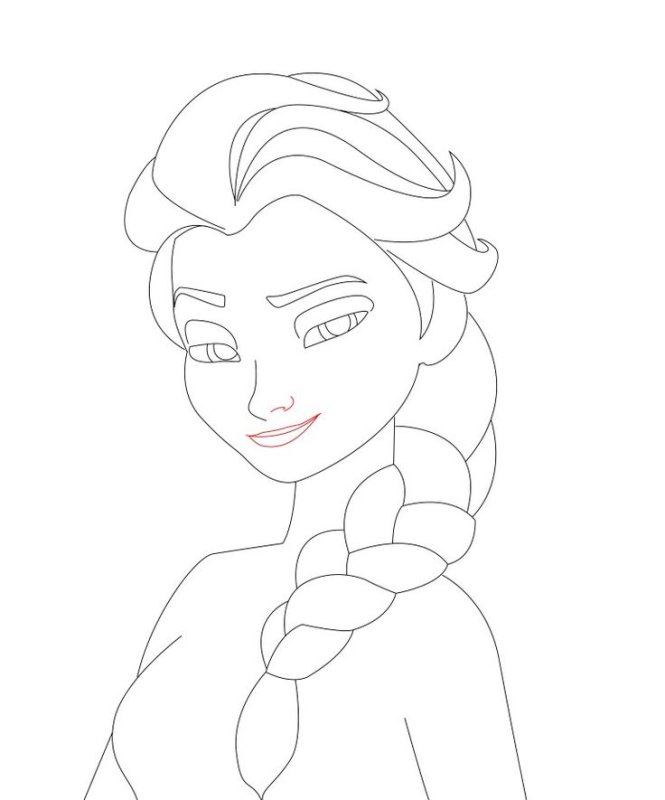Эльза рисунок