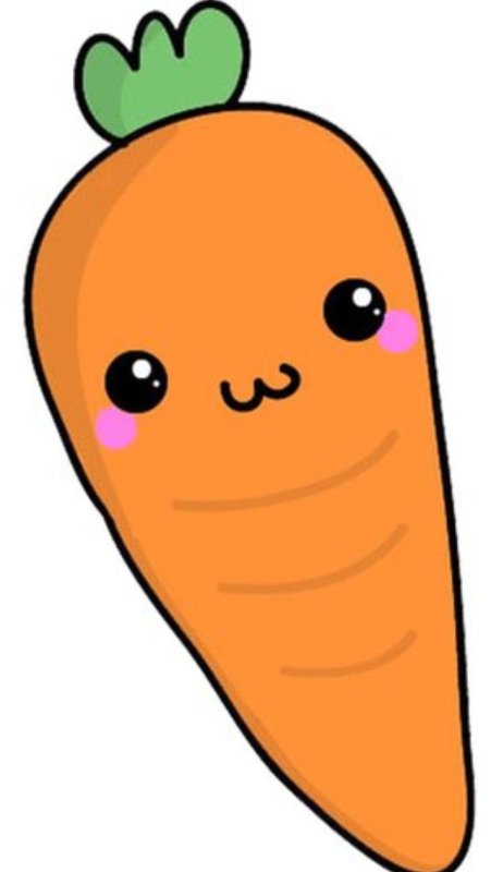 мультяшная морковка
