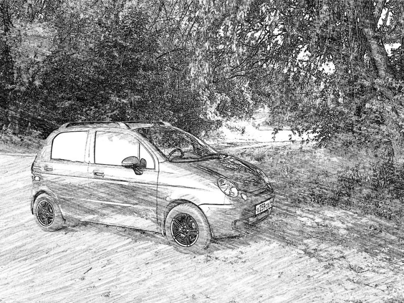 Дэу Матиз вектор