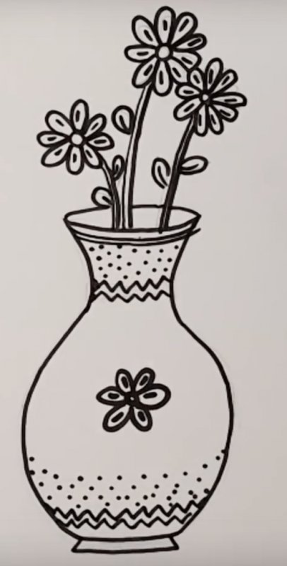 Рисунок вазы