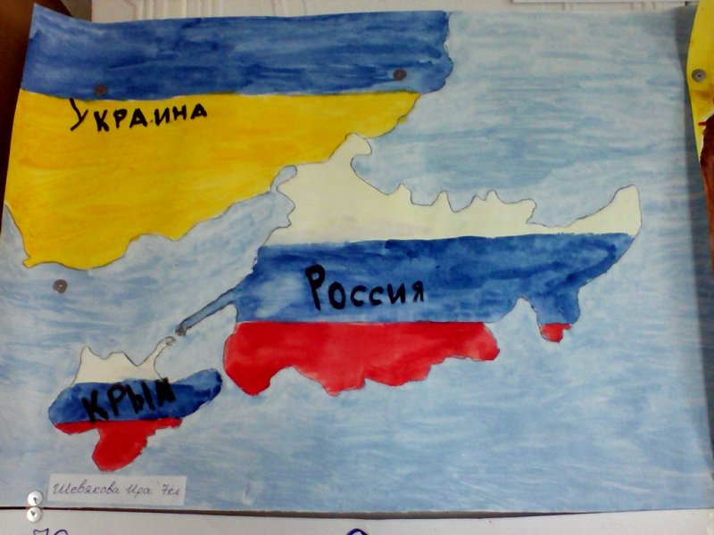 Детские рисунки на тему наш Крым