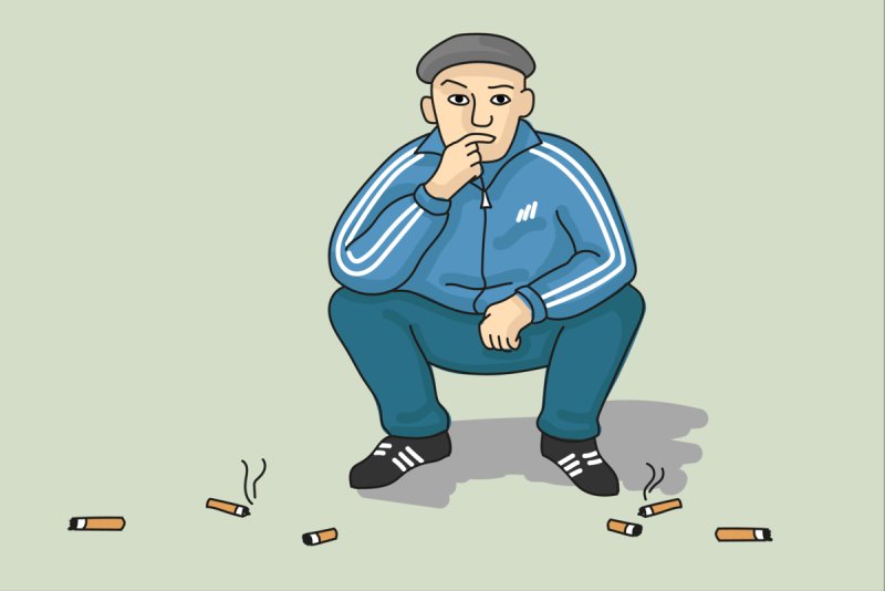 Рисунок гопника легкий