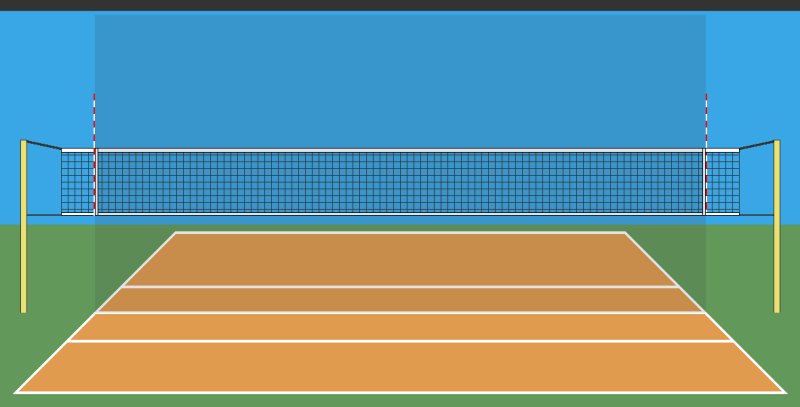Волейбольная площадка 18х9