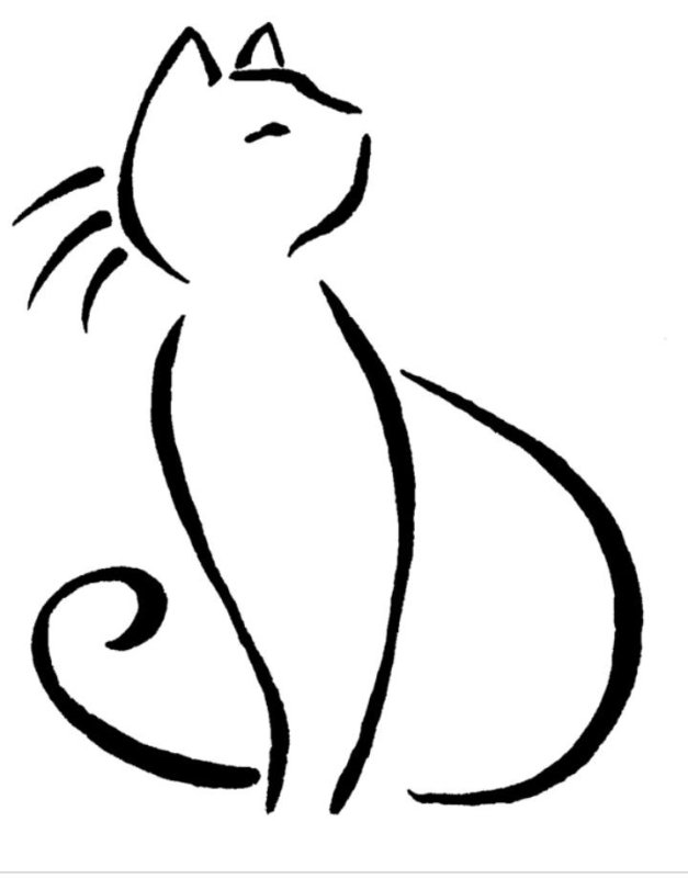 Кошка рисунок