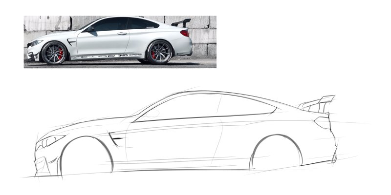 BMW m5 рисоваться