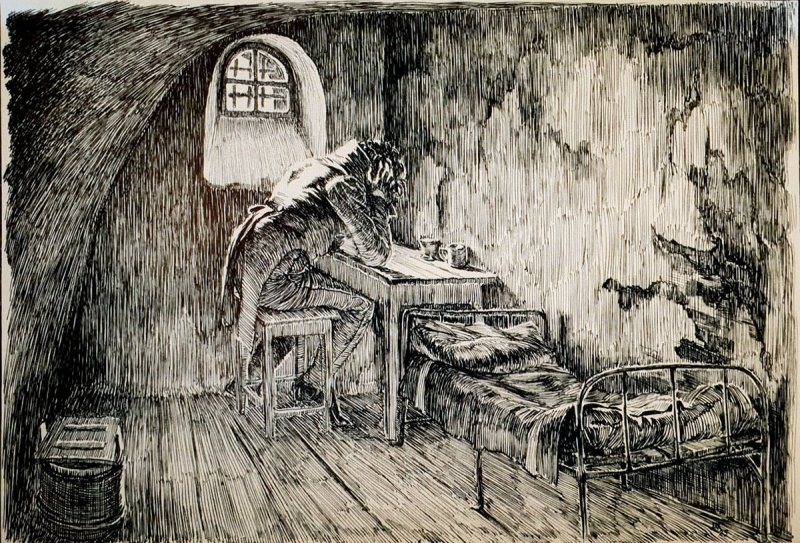 Дмитрий Николаевич Кардовский. «Пушкин в Каменке среди Декабристов».