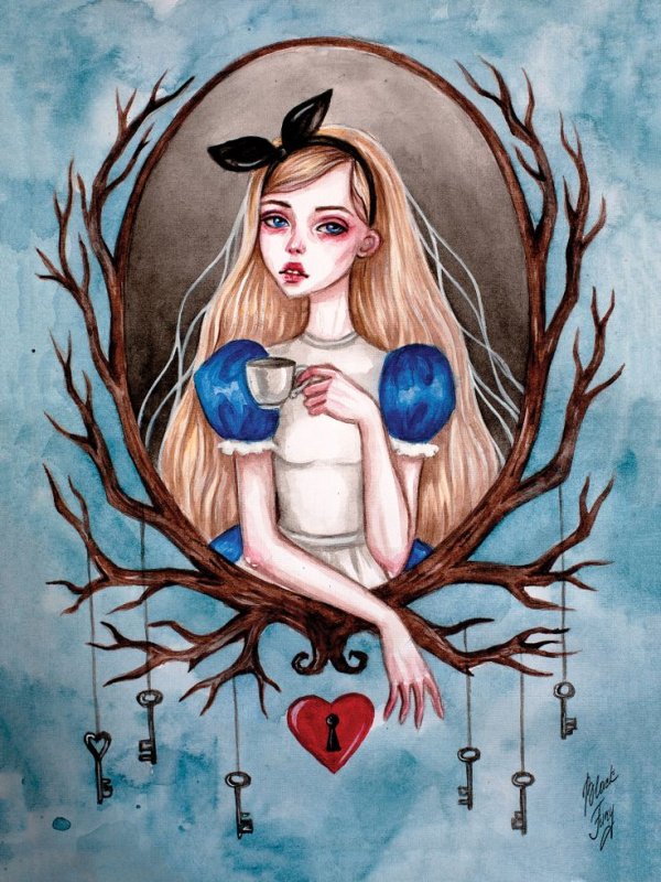 Блэк фури арт Алиса в стране чудес