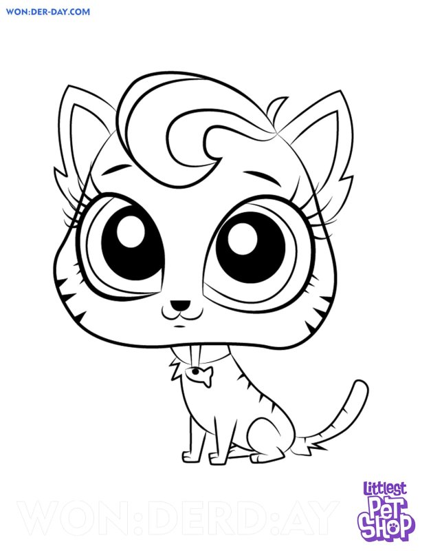 Раскраска Littlest Pet shop