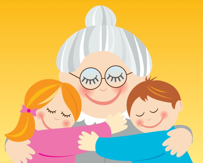 Бабушка и внуки