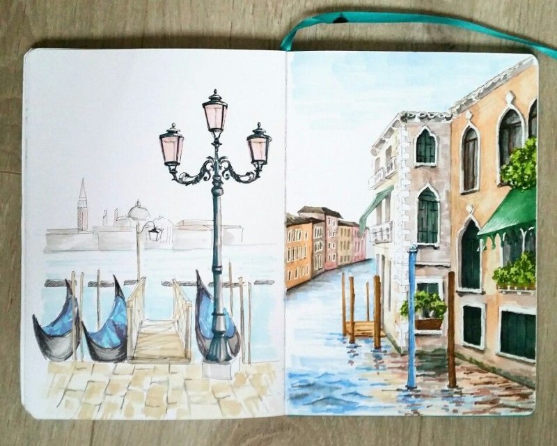 Венеция скетчинг